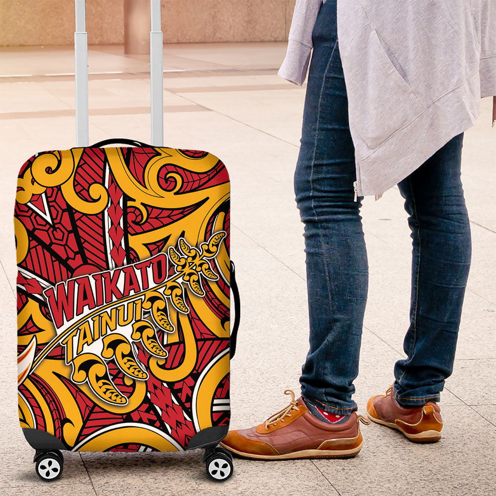 Aotearoa Waikato Tainui Luggage Cover Maori Tribal Pattern Koru Motif