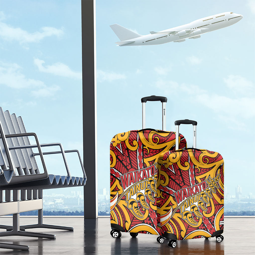 Aotearoa Waikato Tainui Luggage Cover Maori Tribal Pattern Koru Motif
