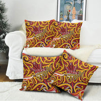 Aotearoa Waikato Tainui Pillow Cover Maori Tribal Pattern Koru Motif