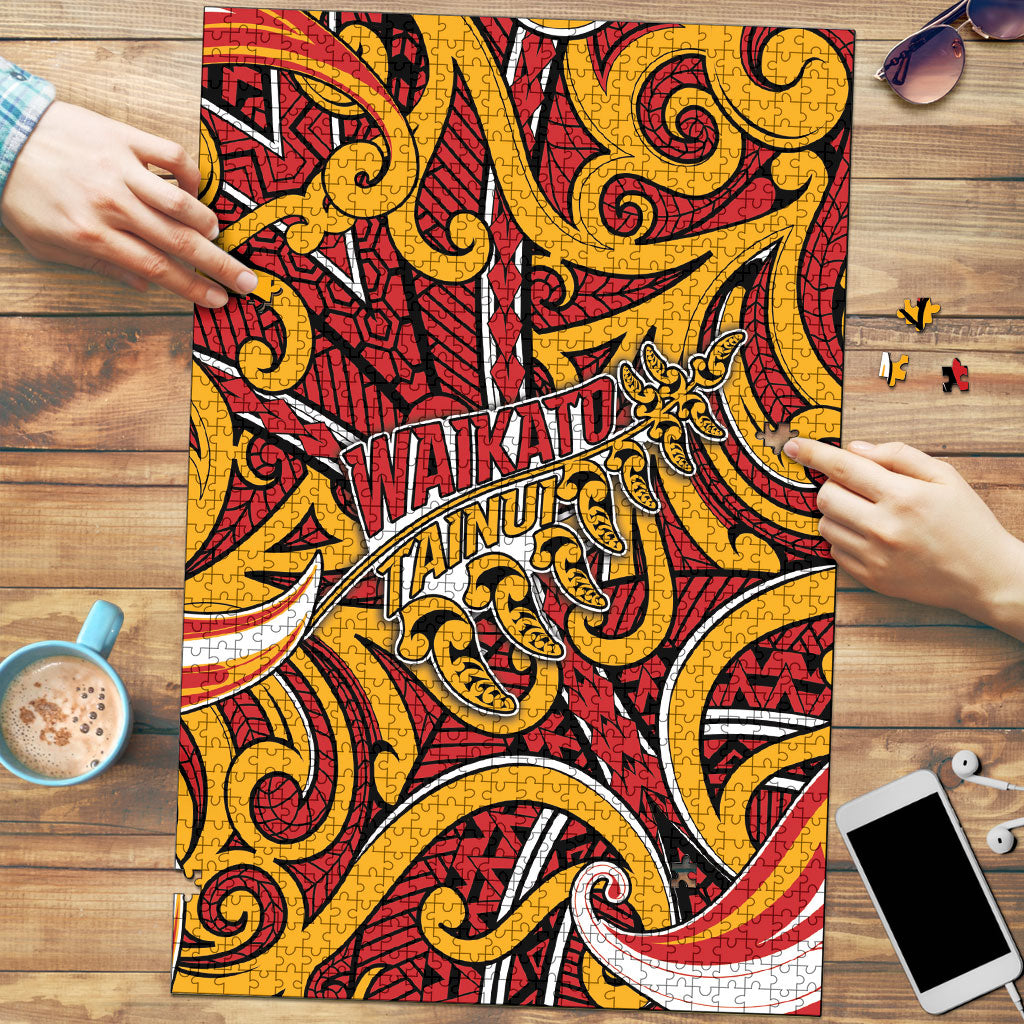 Aotearoa Waikato Tainui Puzzle Maori Tribal Pattern Koru Motif