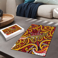 Aotearoa Waikato Tainui Puzzle Maori Tribal Pattern Koru Motif
