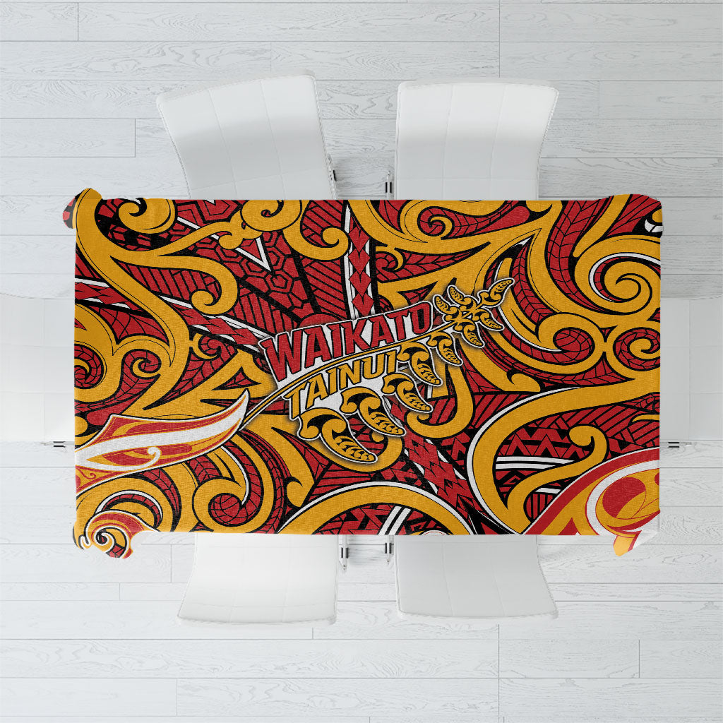Aotearoa Waikato Tainui Tablecloth Maori Tribal Pattern Koru Motif