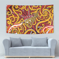 Aotearoa Waikato Tainui Tapestry Maori Tribal Pattern Koru Motif
