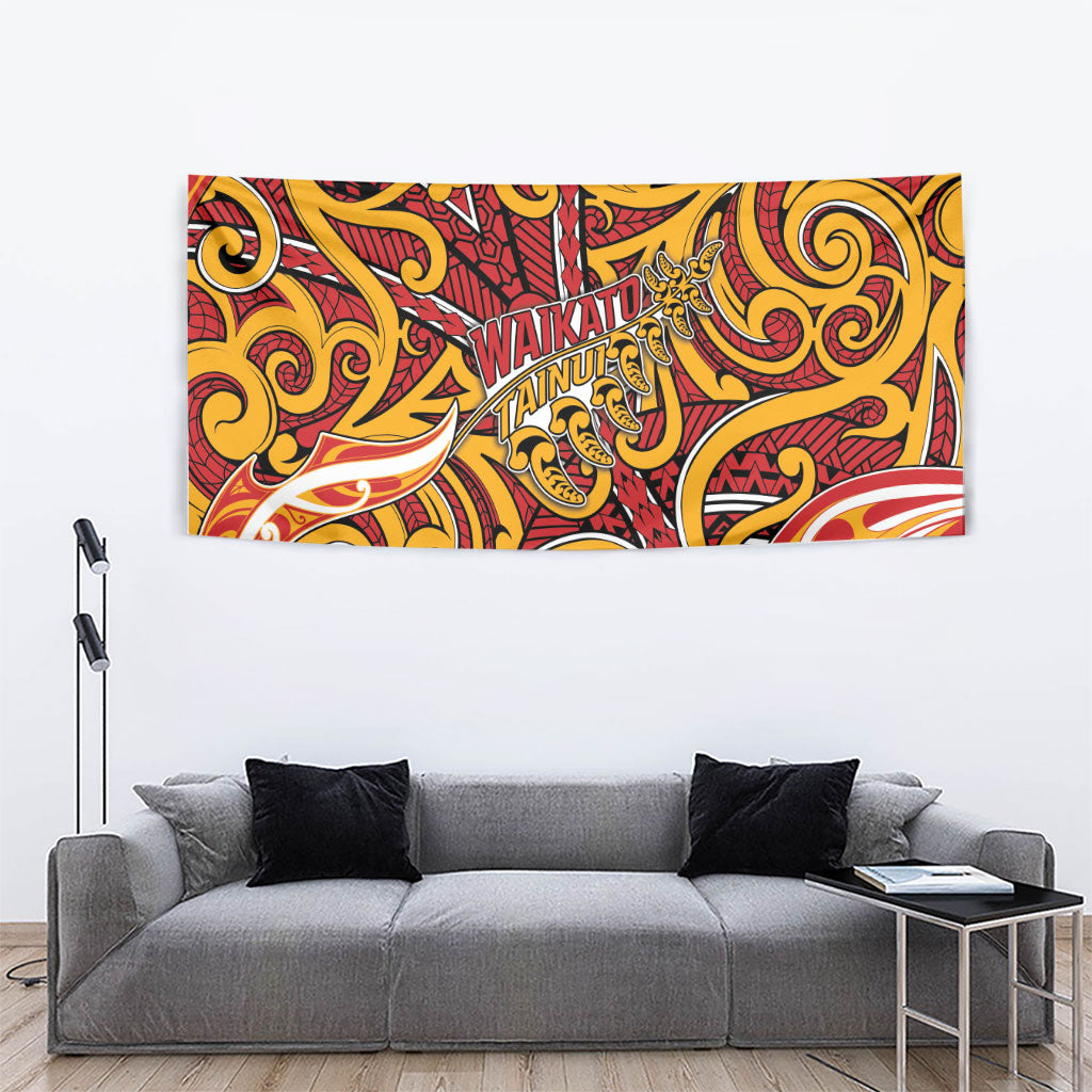 Aotearoa Waikato Tainui Tapestry Maori Tribal Pattern Koru Motif
