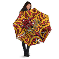 Aotearoa Waikato Tainui Umbrella Maori Tribal Pattern Koru Motif