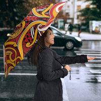 Aotearoa Waikato Tainui Umbrella Maori Tribal Pattern Koru Motif