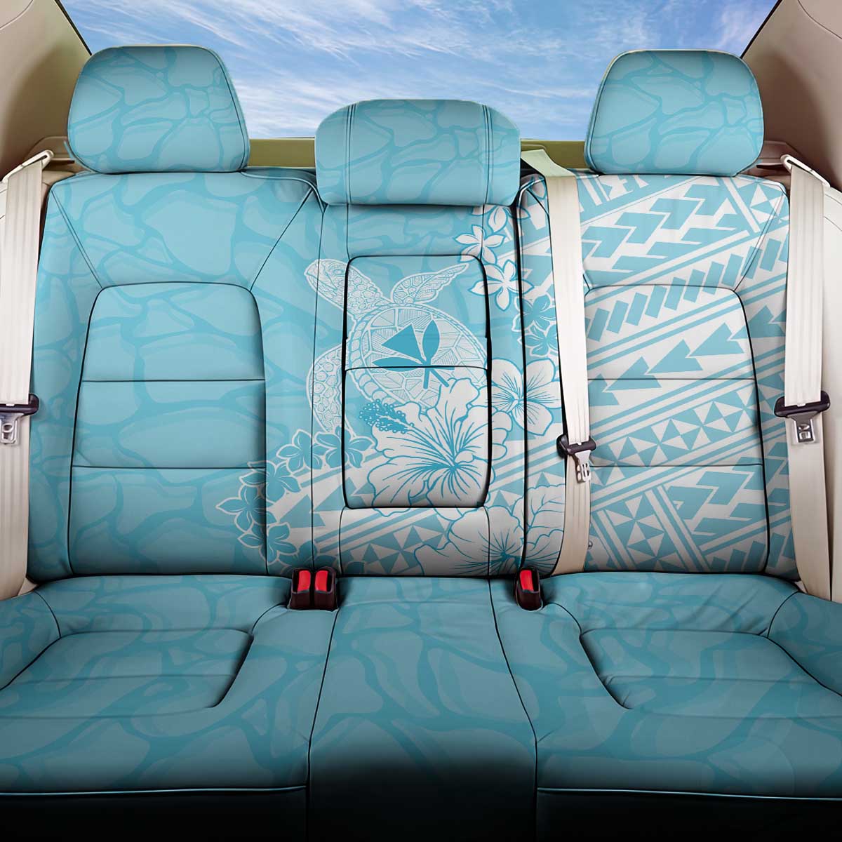 Hawaii Kanaka Maoli Back Car Seat Cover Polynesian Turtle Tattoo