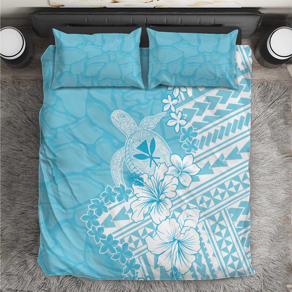 Hawaii Kanaka Maoli Bedding Set Polynesian Turtle Tattoo