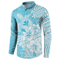 Hawaii Kanaka Maoli Button Sweatshirt Polynesian Turtle Tattoo