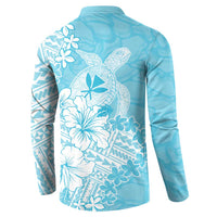 Hawaii Kanaka Maoli Button Sweatshirt Polynesian Turtle Tattoo