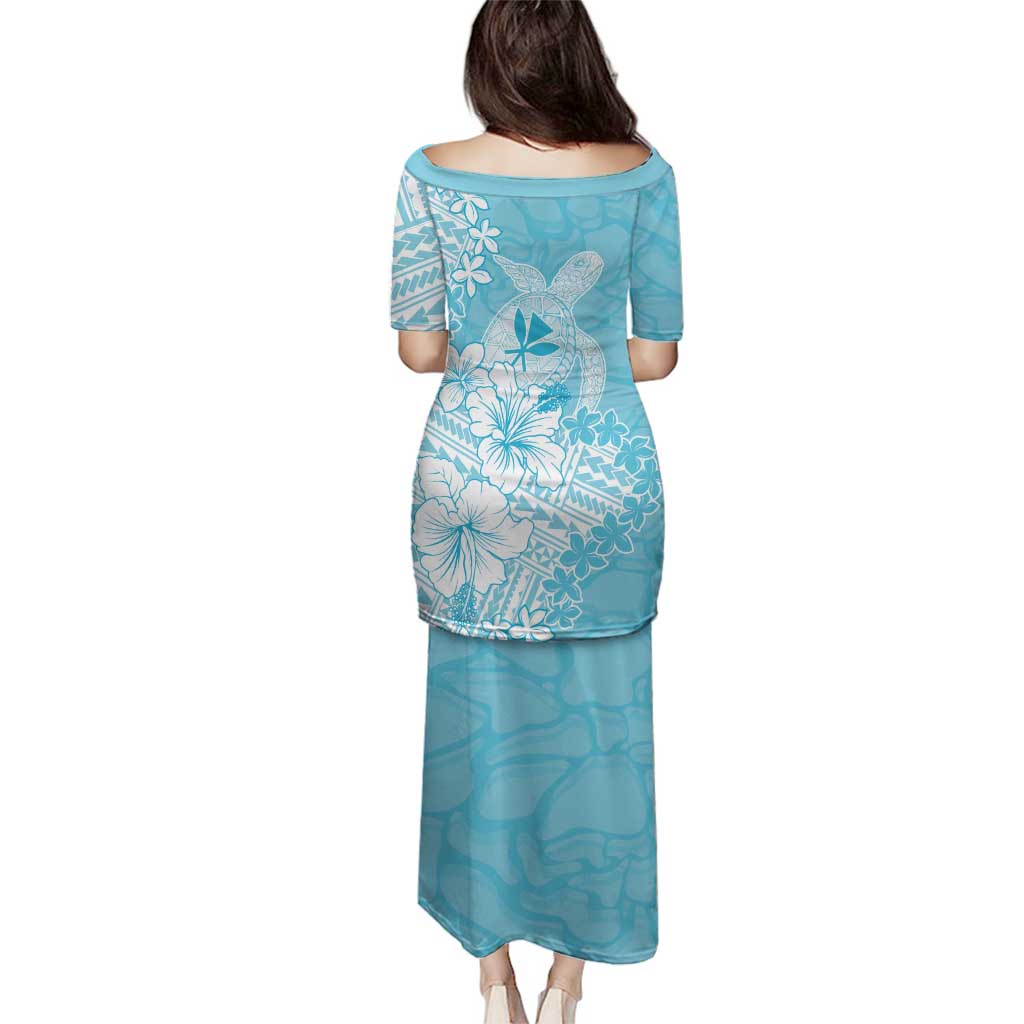 Hawaii Kanaka Maoli Family Matching Puletasi and Hawaiian Shirt Polynesian Turtle Tattoo