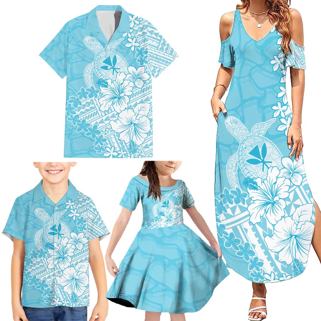 dress ideas for a beach wedding Hawaii Kanaka Maoli Family Matching Summer Maxi Dress and Hawaiian Shirt  Polynesian Turtle Tattoo