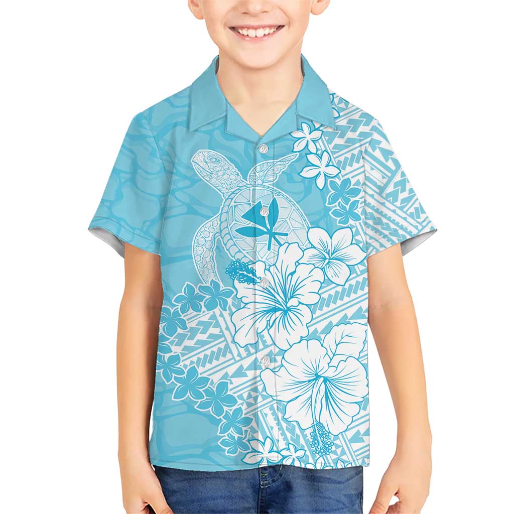 Hawaii Kanaka Maoli Kid Hawaiian Shirt Polynesian Turtle Tattoo