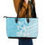 Hawaii Kanaka Maoli Leather Tote Bag Polynesian Turtle Tattoo