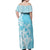 Hawaii Kanaka Maoli Off Shoulder Maxi Dress Polynesian Turtle Tattoo