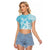 Hawaii Kanaka Maoli Raglan Cropped T Shirt Polynesian Turtle Tattoo