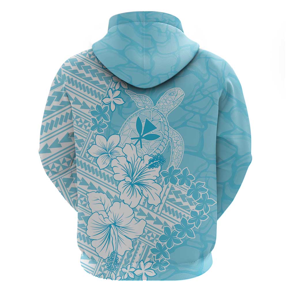 Hawaii Kanaka Maoli Zip Hoodie Polynesian Turtle Tattoo