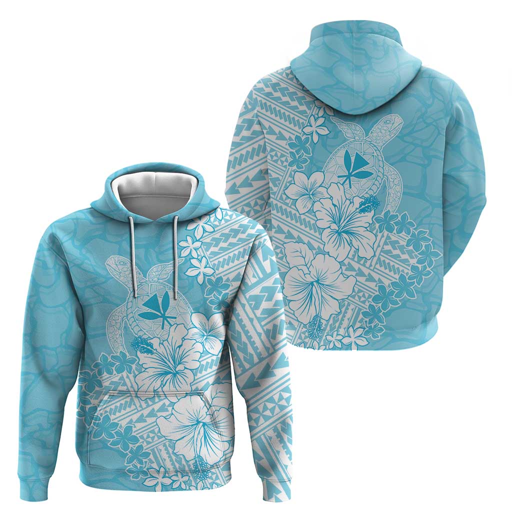 Hawaii Kanaka Maoli Zip Hoodie Polynesian Turtle Tattoo