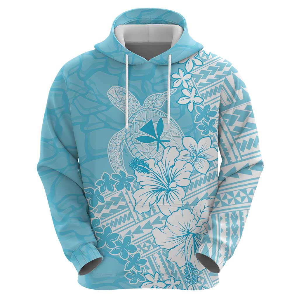 Hawaii Kanaka Maoli Zip Hoodie Polynesian Turtle Tattoo