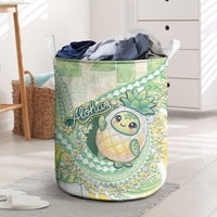 Hawaii Pineapple Laundry Basket Cute Cosplay Turtle Plumeria Spiral
