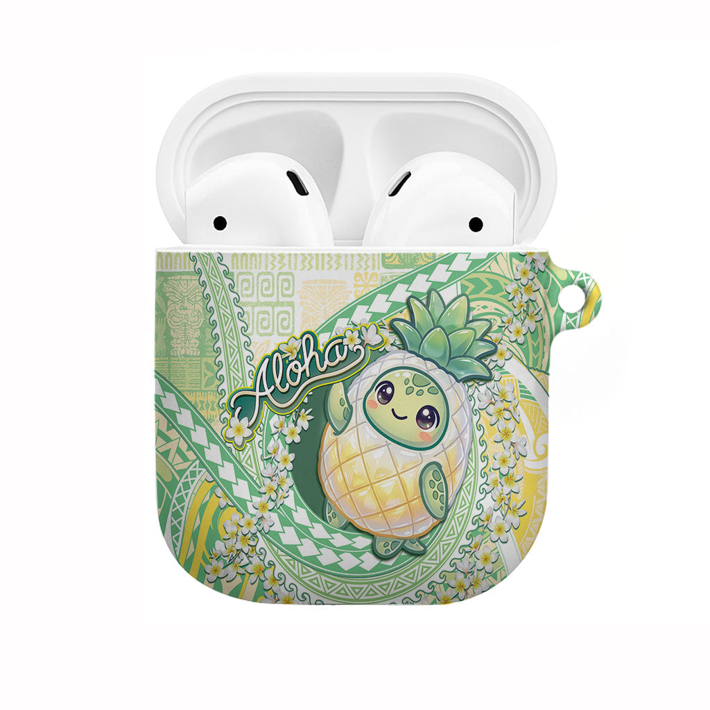 Hawaii Pineapple AirPods Case Cute Cosplay Turtle Plumeria Spiral