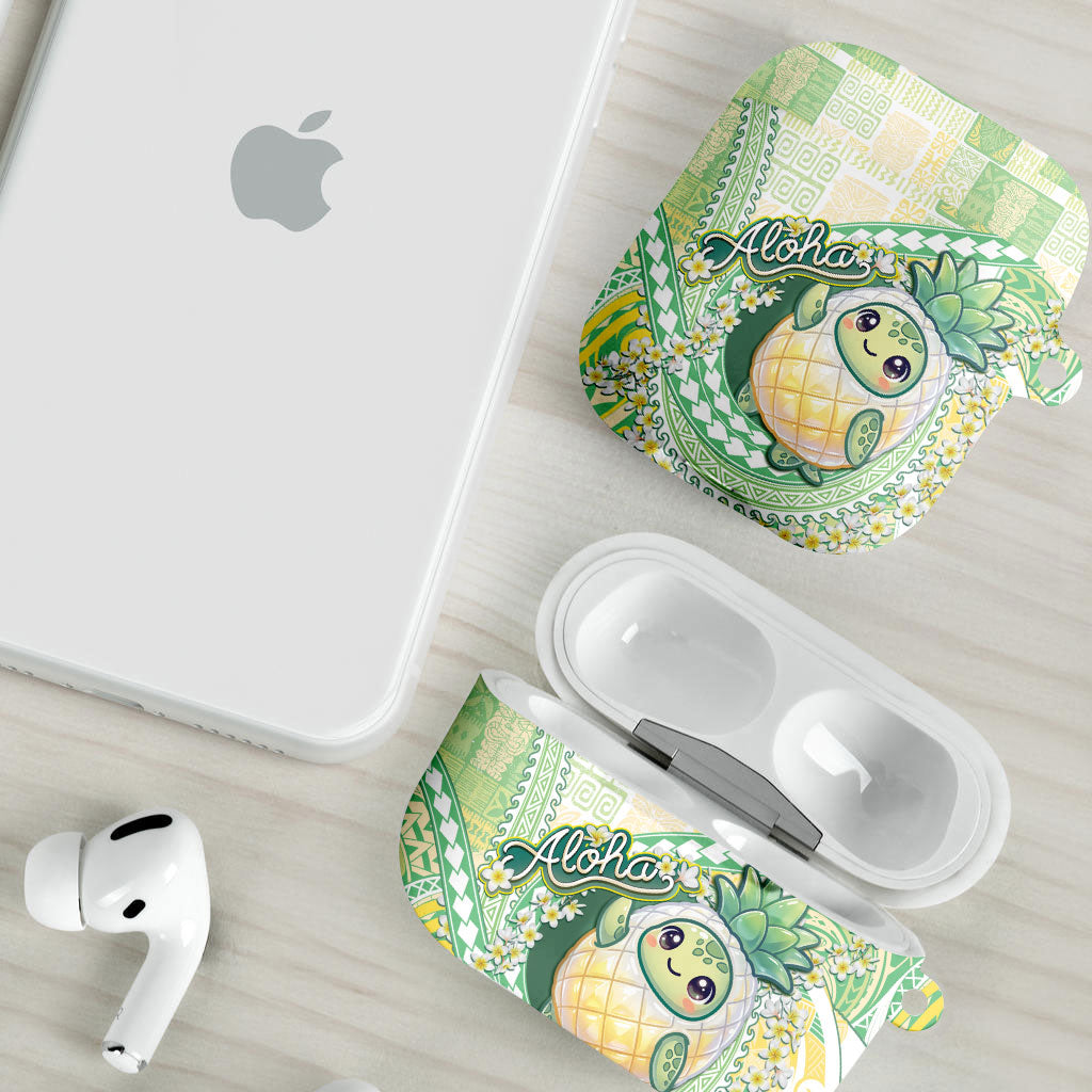 Hawaii Pineapple AirPods Case Cute Cosplay Turtle Plumeria Spiral
