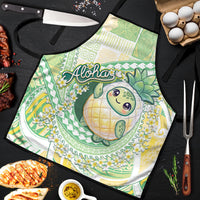 Hawaii Pineapple Apron Cute Cosplay Turtle Plumeria Spiral