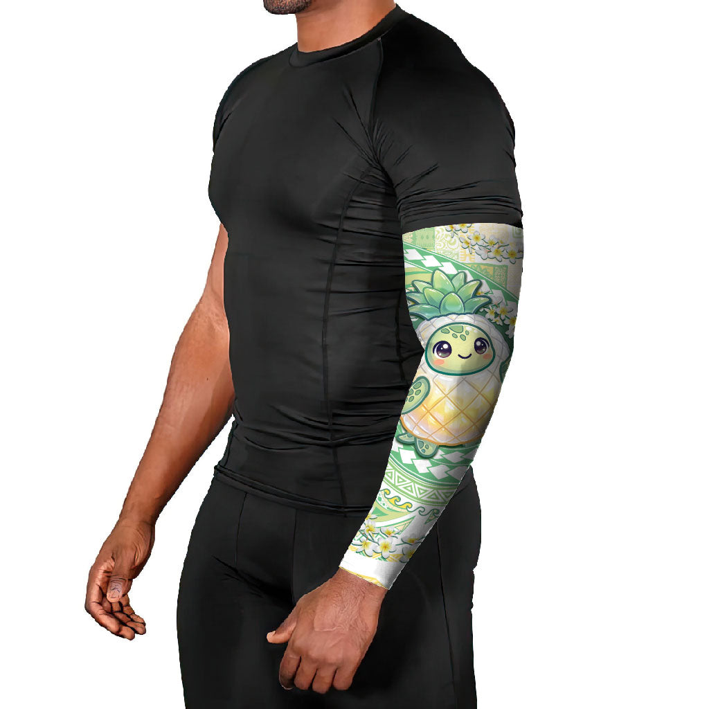 Hawaii Pineapple Arm Sleeves Cute Cosplay Turtle Plumeria Spiral