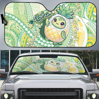 Hawaii Pineapple Auto Sun Shade Cute Cosplay Turtle Plumeria Spiral