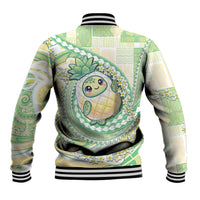 Hawaii Pineapple Baseball Jacket Cute Cosplay Turtle Plumeria Spiral