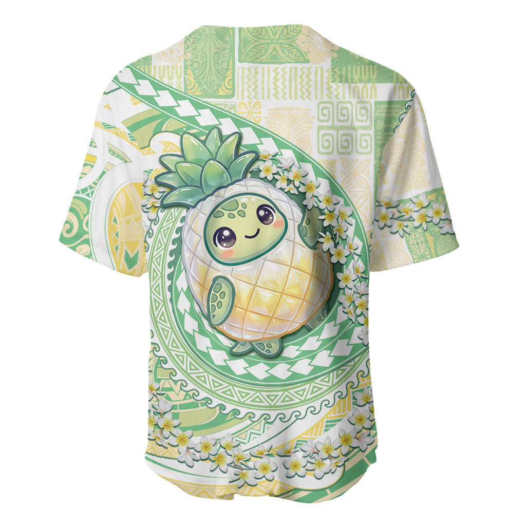 Hawaii Pineapple Baseball Jersey Cute Cosplay Turtle Plumeria Spiral