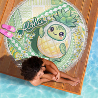 Hawaii Pineapple Beach Blanket Cute Cosplay Turtle Plumeria Spiral