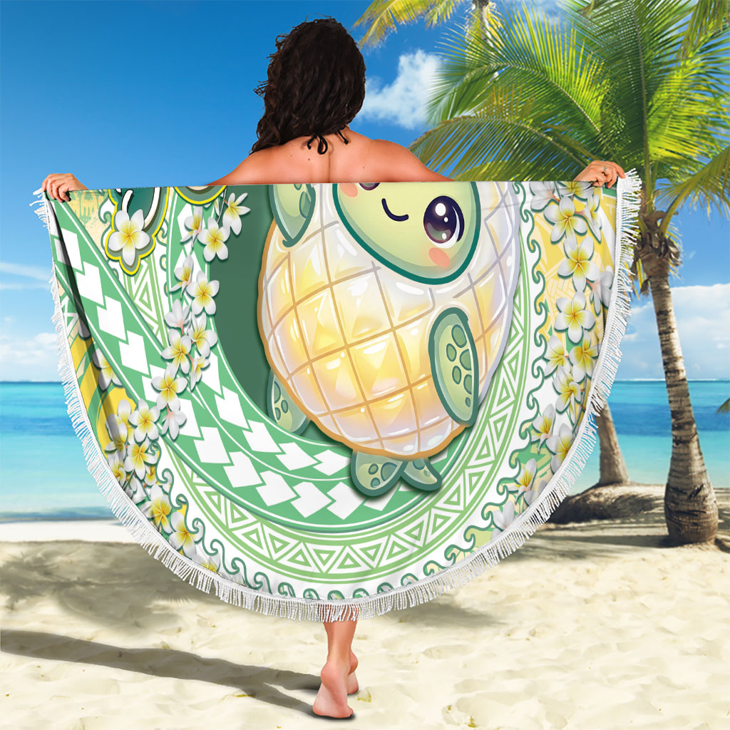 Hawaii Pineapple Beach Blanket Cute Cosplay Turtle Plumeria Spiral