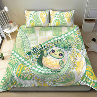 Hawaii Pineapple Bedding Set Cute Cosplay Turtle Plumeria Spiral