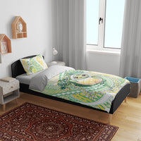 Hawaii Pineapple Bedding Set Cute Cosplay Turtle Plumeria Spiral