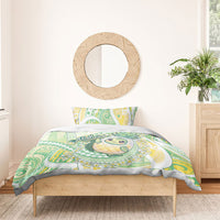 Hawaii Pineapple Bedding Set Cute Cosplay Turtle Plumeria Spiral