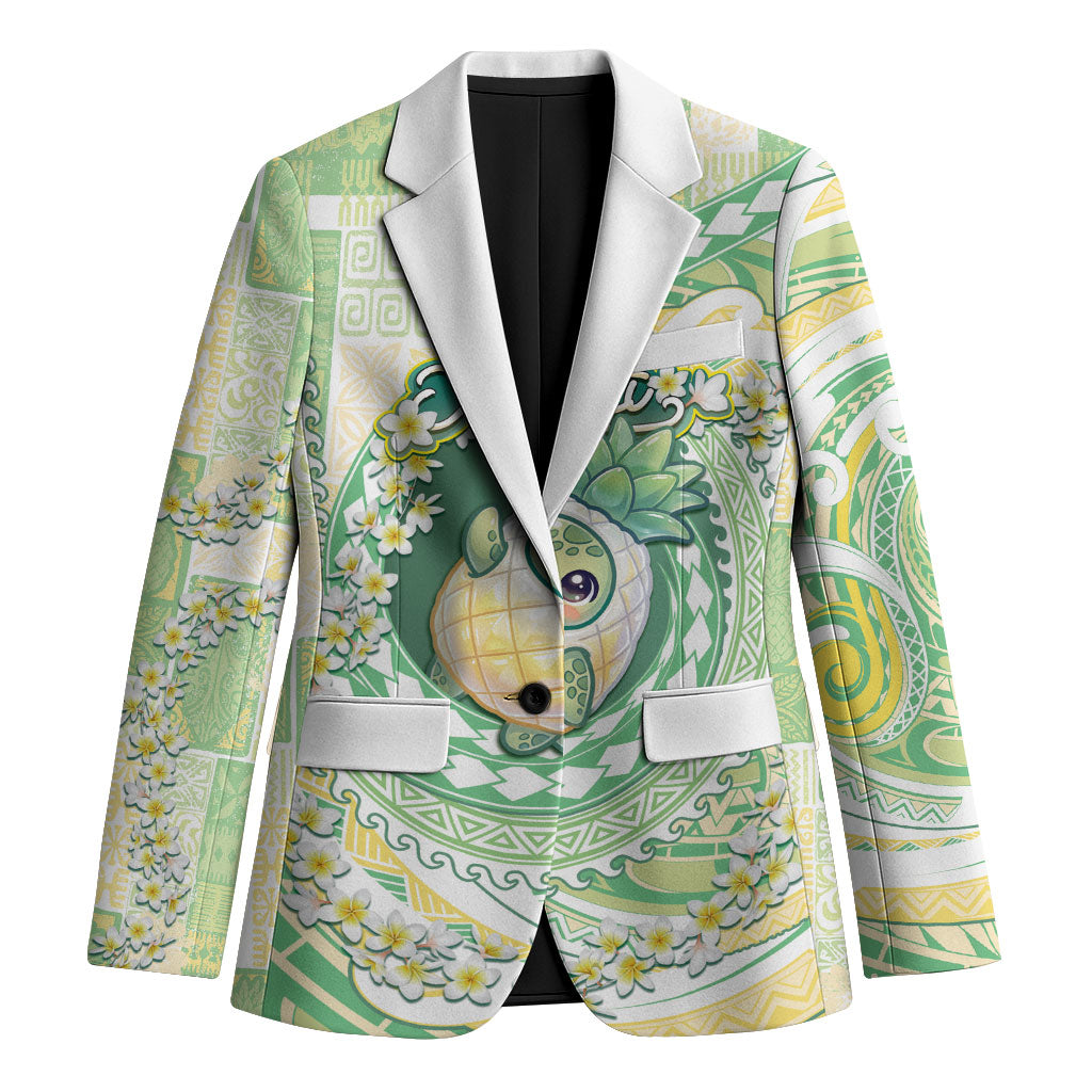 Hawaii Pineapple Blazer Cute Cosplay Turtle Plumeria Spiral