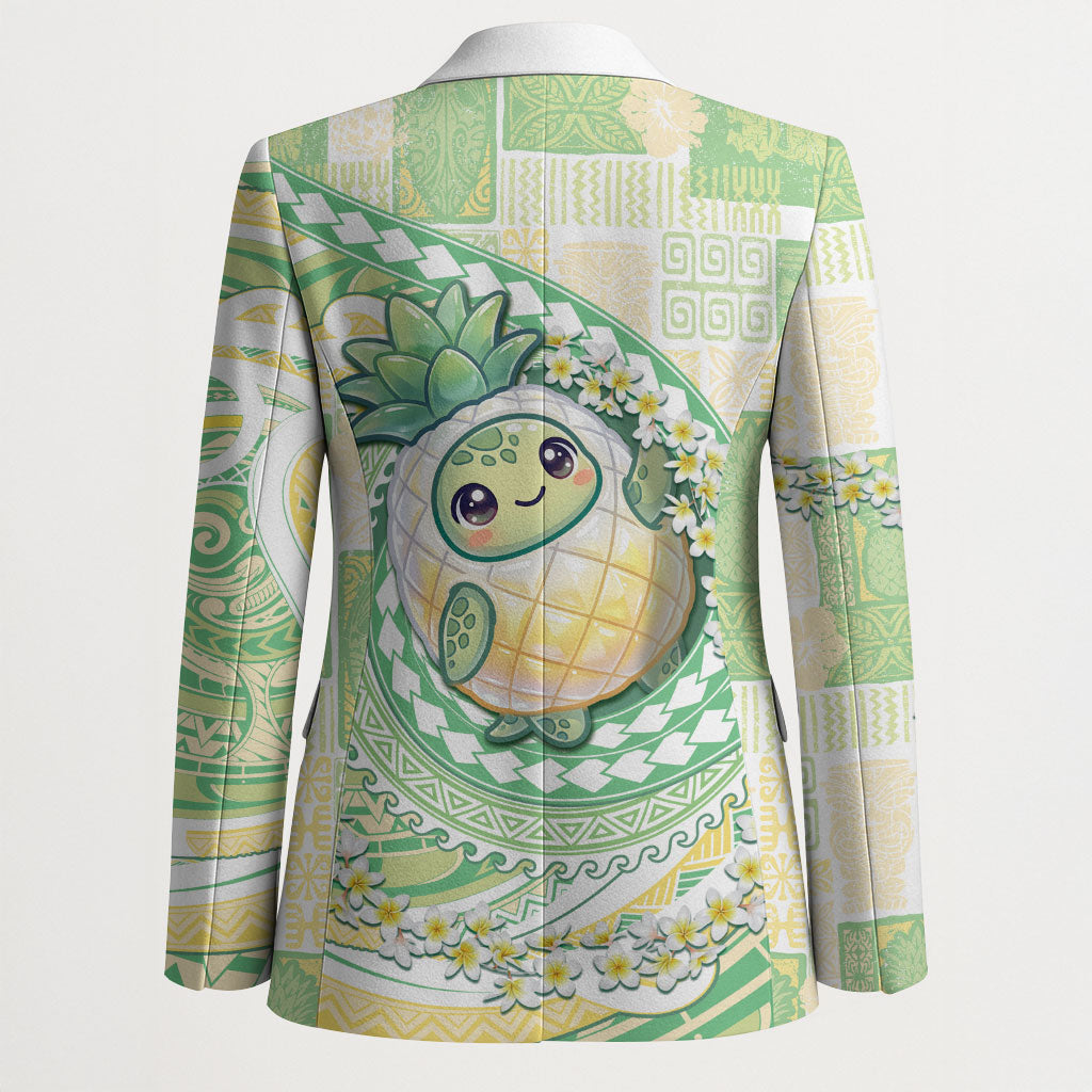 Hawaii Pineapple Blazer Cute Cosplay Turtle Plumeria Spiral