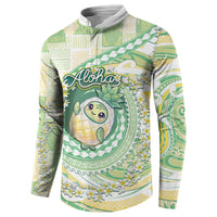 Hawaii Pineapple Button Sweatshirt Cute Cosplay Turtle Plumeria Spiral