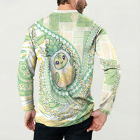 Hawaii Pineapple Button Sweatshirt Cute Cosplay Turtle Plumeria Spiral