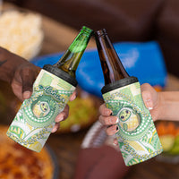 Hawaii Pineapple 4 in 1 Can Cooler Tumbler Cute Cosplay Turtle Plumeria Spiral