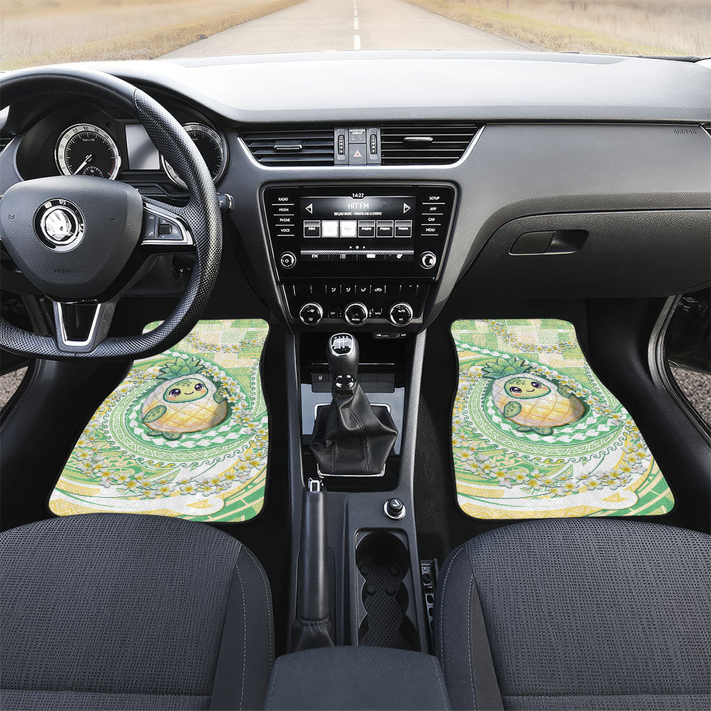 Hawaii Pineapple Car Mats Cute Cosplay Turtle Plumeria Spiral