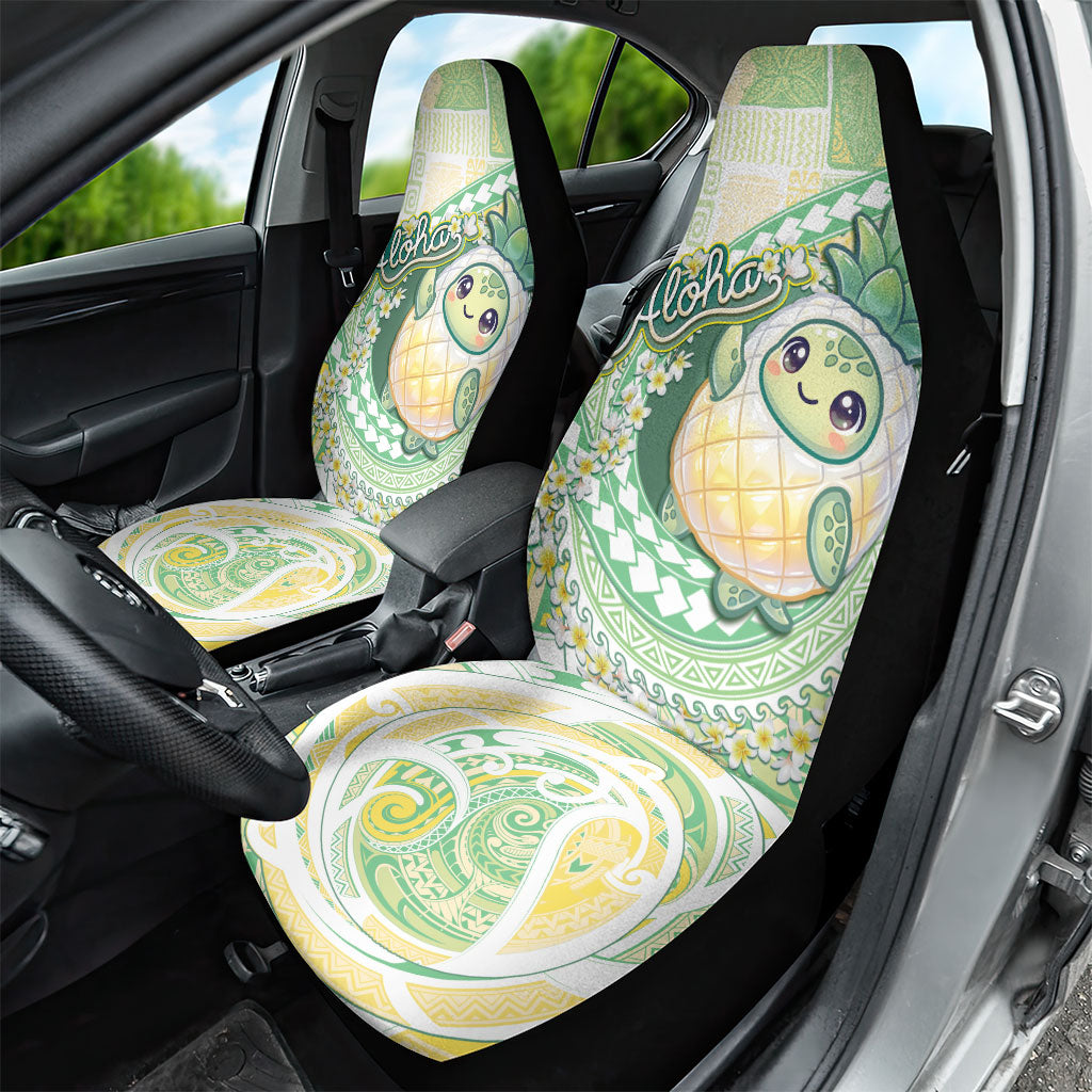 Hawaii Pineapple Car Seat Cover Cute Cosplay Turtle Plumeria Spiral