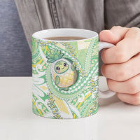 Hawaii Pineapple Ceramic Mug Cute Cosplay Turtle Plumeria Spiral