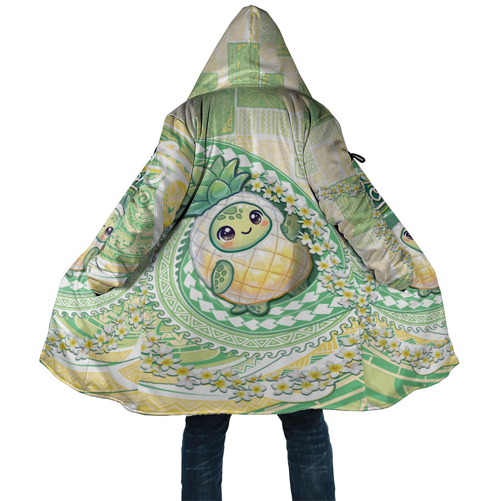 Hawaii Pineapple Cloak Cute Cosplay Turtle Plumeria Spiral