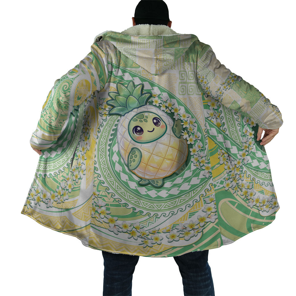 Hawaii Pineapple Cloak Cute Cosplay Turtle Plumeria Spiral