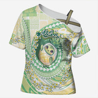 Hawaii Pineapple Cross Shoulder Shirt Cute Cosplay Turtle Plumeria Spiral