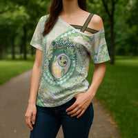 Hawaii Pineapple Cross Shoulder Shirt Cute Cosplay Turtle Plumeria Spiral