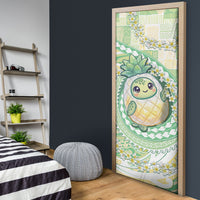 Hawaii Pineapple Door Cover Cute Cosplay Turtle Plumeria Spiral