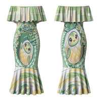 Hawaii Pineapple Family Matching Mermaid Dress and Hawaiian Shirt Cute Cosplay Turtle Plumeria Spiral